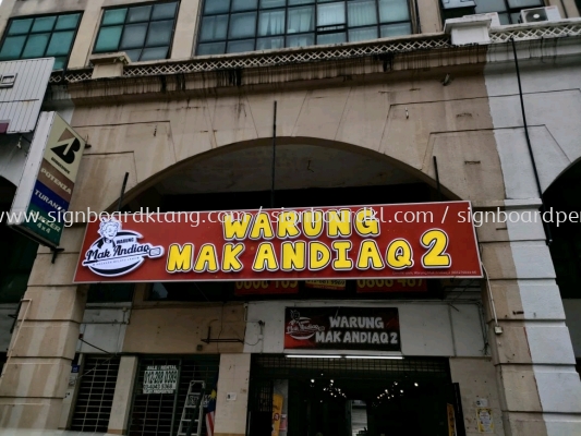 Warung Mak Andiaq 2 3d Box Up Led Frontlit Lettering Logo Signage Signboard At Sentul Kuala Lumpur 