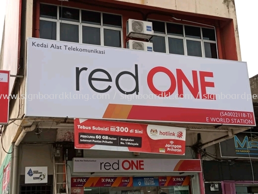 Red One Lightbox Signage Signboard At Tanjong Karang Selangor 