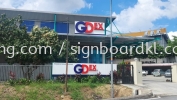 GDex Aluminium Ceiling Trism Base 3d Led Frontlit Lettering Logo Signage Signboard At Subang Kepong Cheras Batu Caves Puchong PJ Selangor Aluminum Ceiling Trim Casing 3D Box Up Signboard