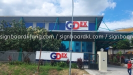 GDex Aluminium Ceiling Trism Base 3d Led Frontlit Lettering Logo Signage Signboard At Subang Kepong Cheras Batu Caves Puchong PJ Selangor