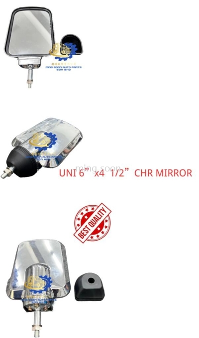 UNI 6'' X4 1/2 '' CHR MIRROR