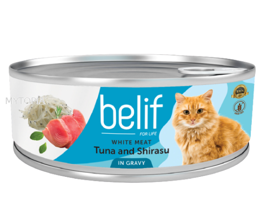 BELIF TUNA & SHIRASU IN GRAVY 80G x 6