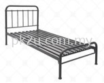 Hostel Furniture - MSB-8-38B-L2 - Single Metal Bed Frame (38mm)