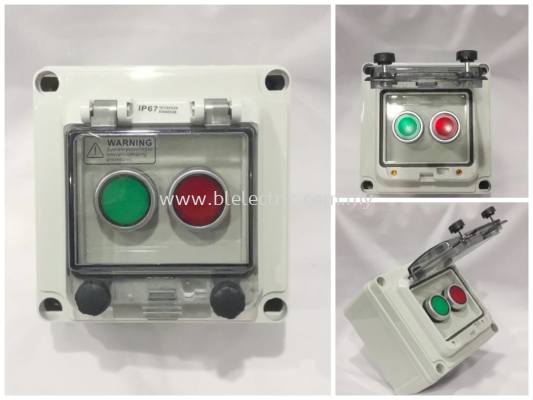 IP 67 Weather Proof On Off Push Button w IP67 Weather Proof Box