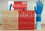 Latex Powder free high risk blue Glove