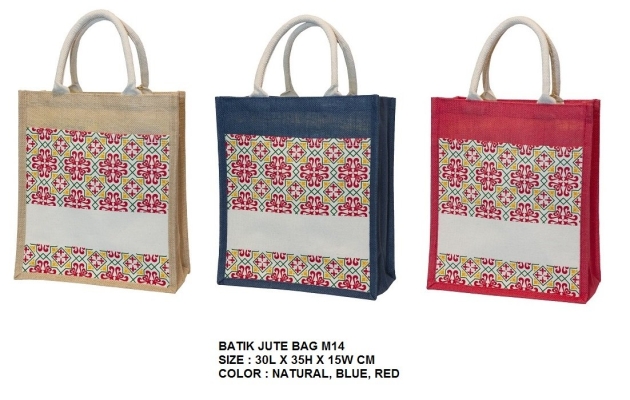 BATIK JUTE BAG M14