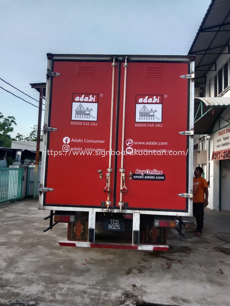 TRUCK LORRY & VAN STICKER PRINTING AT KUANTAN AIR PUTIH 