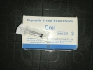 SYRINGE LEUR SLIP 5ML 100PCS (RM30) DISPOSABLE ITEMS