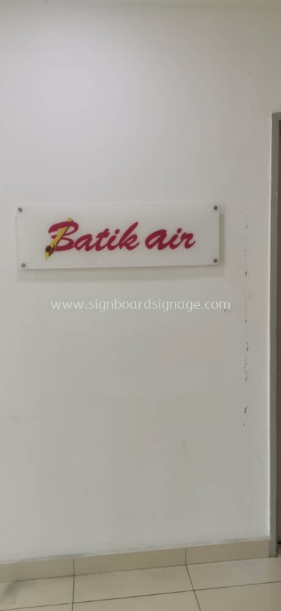 Batik air - Indoor Acrylic Paster Frame - Ampang