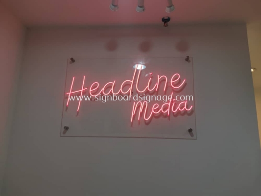 Headline Media - Indoor Led Neon Signage - Ampang 