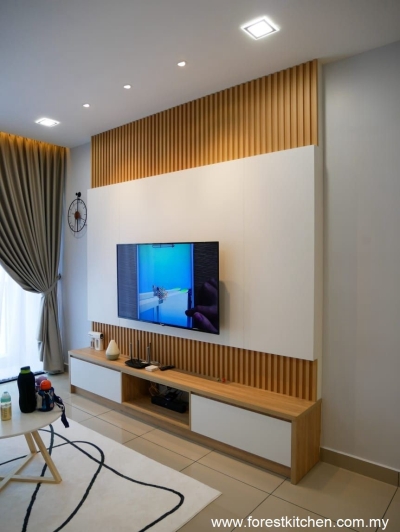 Built-in TV Cabinet Design Works - Semenyih