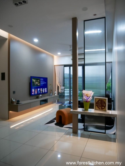 Built-in TV Cabinet Design Works - Semenyih