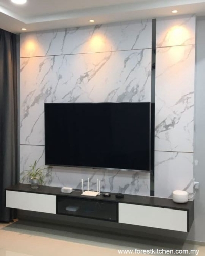 Built-in TV Cabinet Design Works - Semenyih