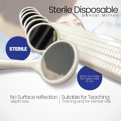 Sterile Disposable Dental Mirror (Code 6212)