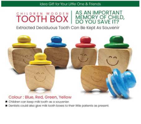 Children Wooden Tooth Box (10pcs)