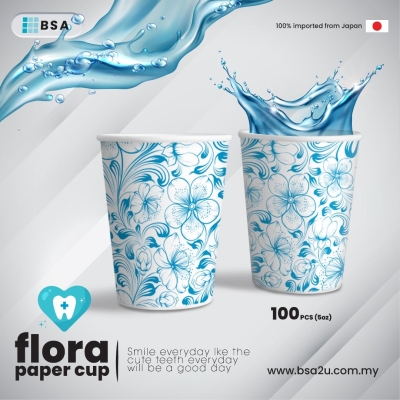 Florescup Paper Cup, 5oz (50pcs/pack)