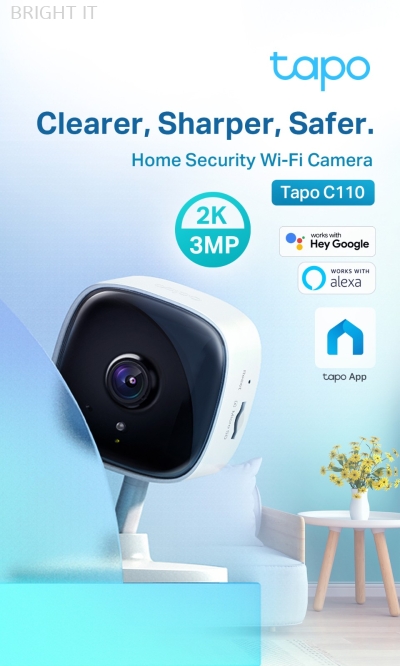 Tapo C110 3MP Home Security Wi-Fi Camera