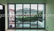 To fabrication,supply and install whole house powder coated window grille,sliding grille & door grille - Tmn Sejati Grill Door