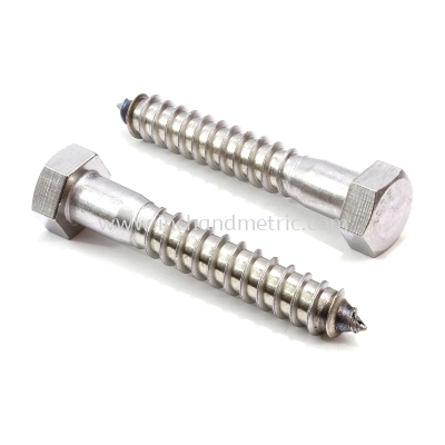 DIN 571 Gal. Hex Coach Screw