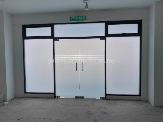 To Wash, Supply and Install Tinted Frosted Glass Door - Sunsuria Forum, Jln Setia Dagang Al, Setia Alam, 40170 Shah Alam, Selangor.