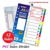 PVC Index Divider (12 Tabs) Index Divider 分隔纸 File Products 文件产品