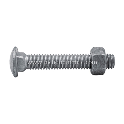 Mild Steel Carriage Bolt & Nut (PL)