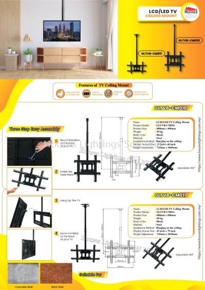 LED TV Wall Ceiling Mount