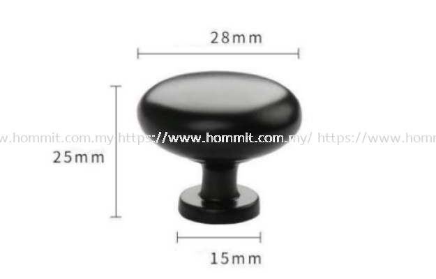 Door Knob (Black)