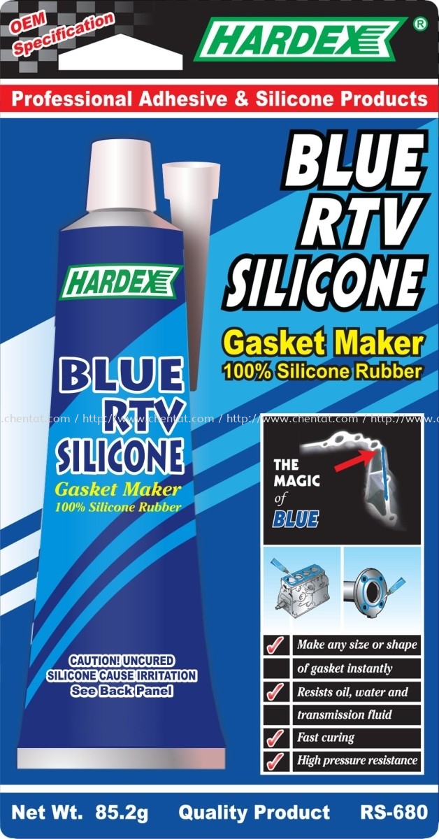 RS-680 - Gasket Maker Blue RTV Silicone Hardex