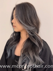 Silver Blue Balayage