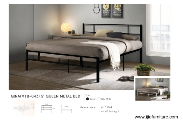 Gina (MTB-043) 5' Queen Metal Bed