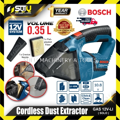 BOSCH GAS 12V-LI / GAS12V-LI 12V 0.35L Cordless Dust Extractor (SOLO - Without Battery & Charger)