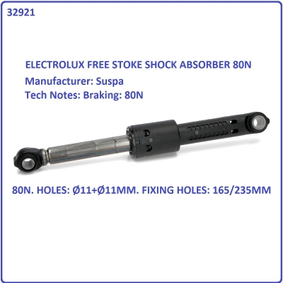 Code: 32921 ELECTROLUX EWW12832 / EWW12842 / EWW12932 / EWW14023 / EWW12742 SHOCK ABSORBER ORIGINAL