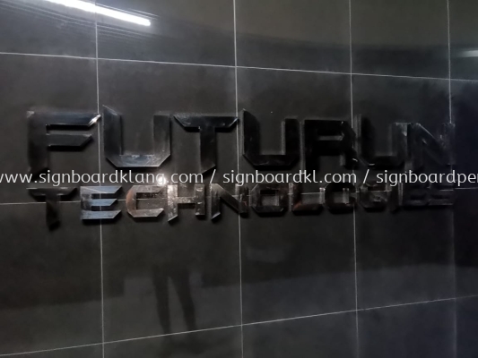 Future Technologies Stainless Steel Silver Box Up Indoor Signage Signboard 