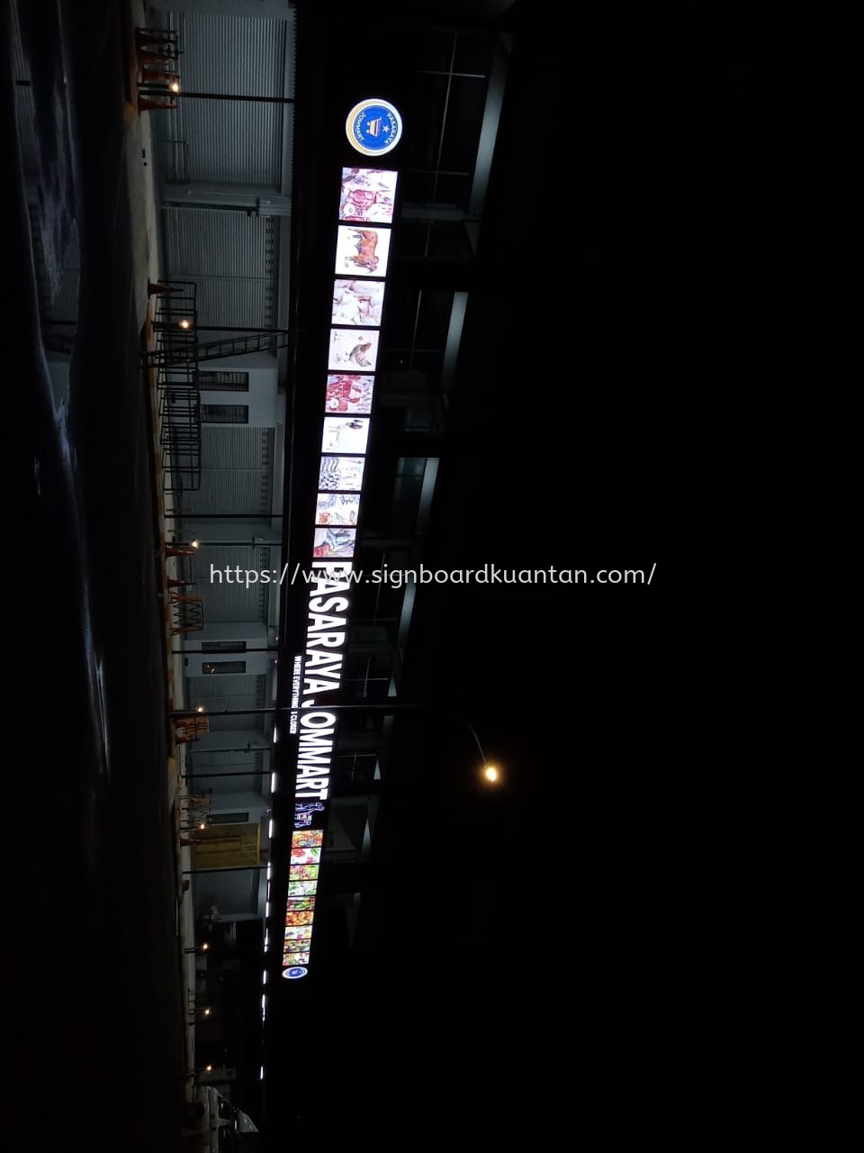 PASARAYA JOMMART OUTDOOR 3D LED FRONTLIT SIGNAGE AT KUANTAN AIR PUTIH 