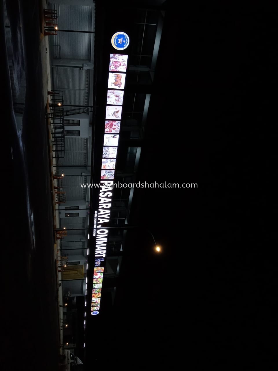 PASARAYA JOMMART OUTDOOR 3D LED FRONTLIT SIGNAGE 