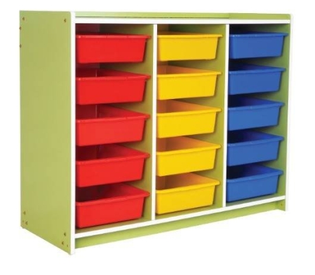 QU016-C Economy 15 Trays Manipulative Storage