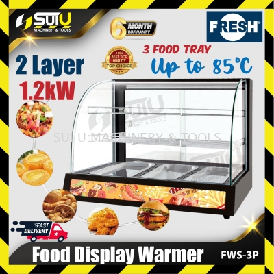 FRESH FWS-3P 2 Rack Food Display Warmer 1.2kW