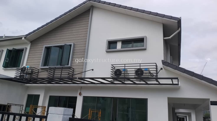 To Supply and Install Pergola Awning Paint Acp with Ceiling Panel - Seri Kembangan 