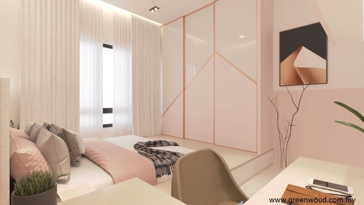 Renovation Works In Eco Ardence Shah Alam (Pink Tender Bedroom Design)