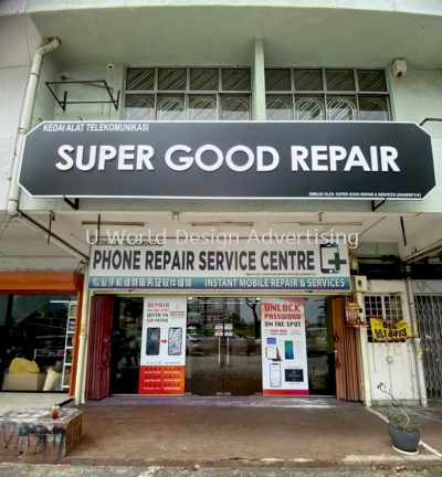 SUPER GOOD REPAIR AND SERVICE 3D BOX UP LETTERING SIGNBOARD AT TAMAN CHI LIUNG, PELABUHAN KLANG, SELANGOR, MALAYSIA