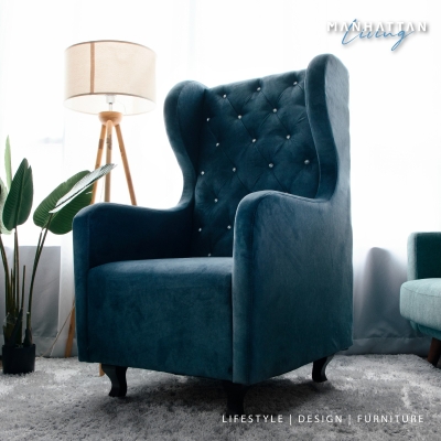 Manhattan Living - Hi-Chesterfield Wing Chair