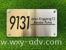 Stainless Steel Number Plate Number Plate