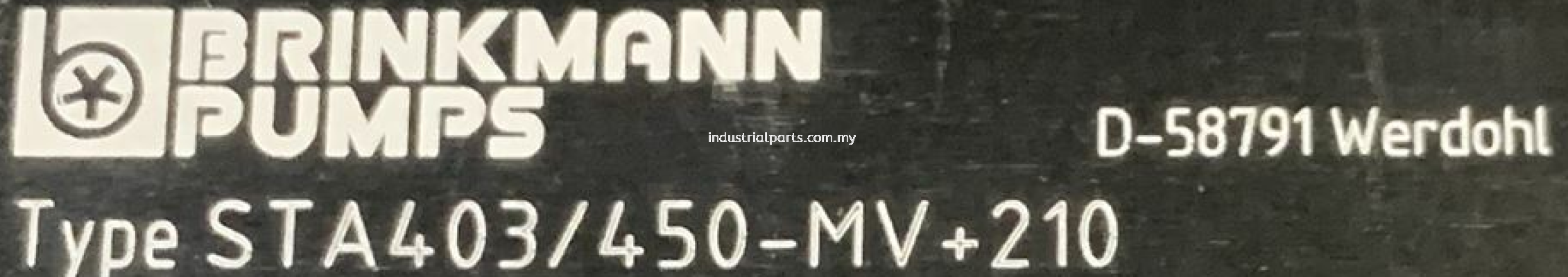 Brinkmann STA Pump STA403/450-MV+210 - Malaysia (Selangor, Penang, Kedah, Pahang, Kelantan, Negeri Sembilan)