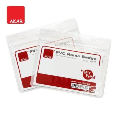 M size (H) / 1pc WaterProof card holder Pvc name badge