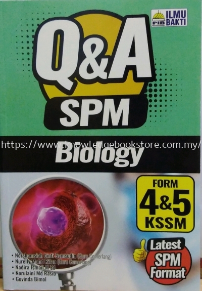Q&A BIOLOGY SPM