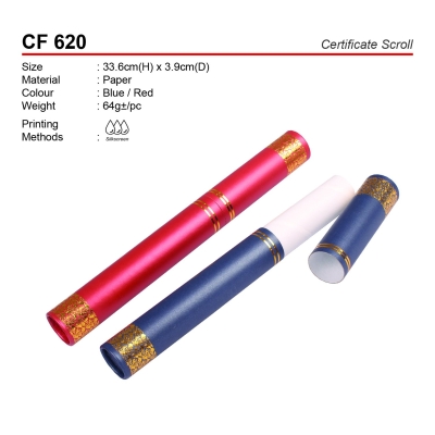 CF 620 Certificate Scroll
