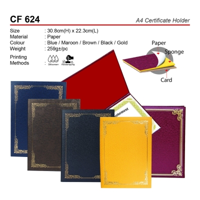 CF 624 A4 Certificate Holder