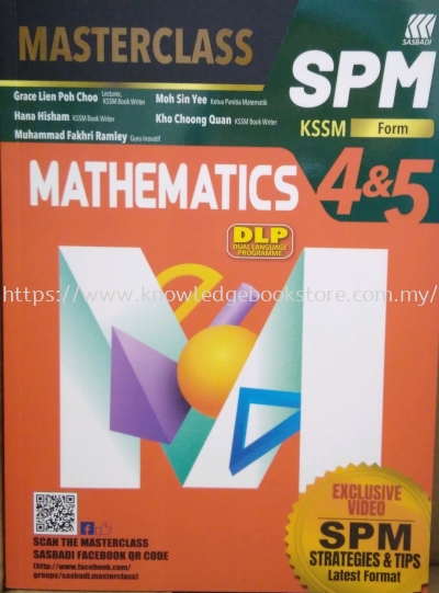 MASTERCLASS SPM MATHEMATICS