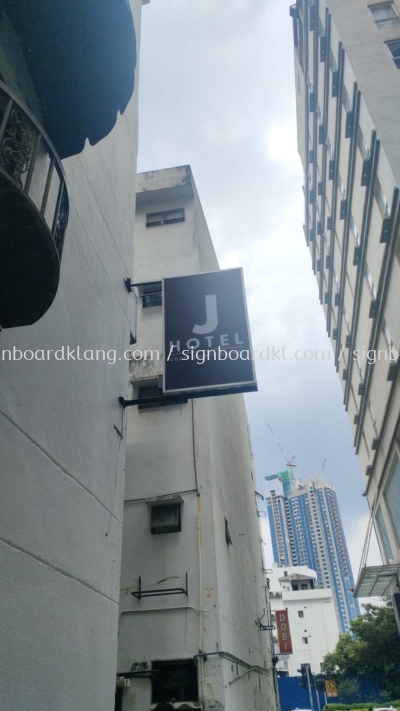 J Hotel Double Side LightBox Signage Signboard At Kuala Lumpur Bukit Bintang 